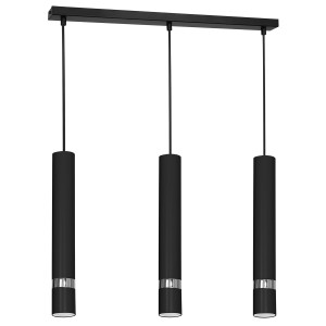 żyrandol Reno black/chrome 3