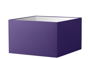 Abażur purpurowy kwadrat o średnicy 40 cm