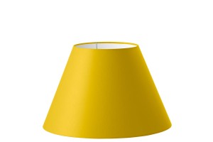 Abażur żółty stożek 'S' o średnicy 25 cm