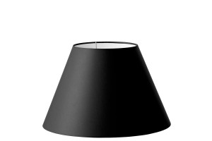 Abażur czarny stożek 'S' o średnicy 25 cm