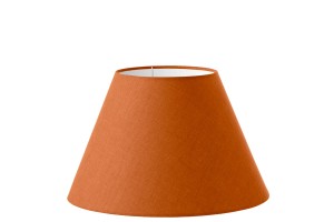Abażur pomarańczowy len stożek 'S' o średnicy 25 cm