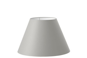 Abażur jasno szary stożek 'S' o średnicy 35 cm
