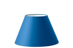 Abażur niebieski stożek 'S' o średnicy 35 cm