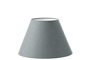 Abażur jasno szary len stożek 'S' o średnicy 35 cm