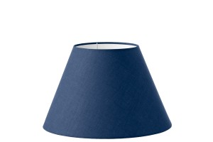 Abażur granatowy len stożek 'S' o średnicy 35 cm
