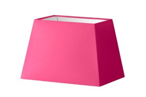 Abażur różowy trapez o średnicy 35 cm