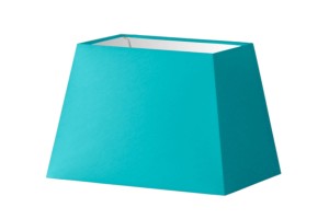Abażur niebieski trapez o średnicy 35 cm