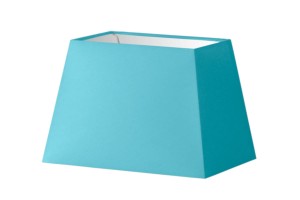 Abażur niebieski Aqua trapez o średnicy 35 cm