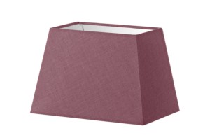 Abażur różowy len trapez o średnicy 35 cm