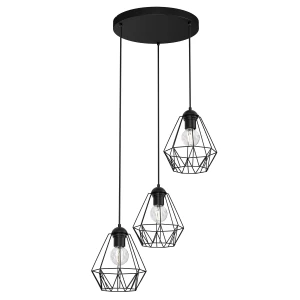 żyrandol Bergen plate 300 black 3