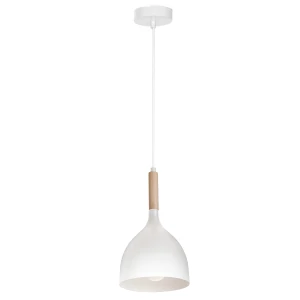 żyrandol Noak white/natural wood 1