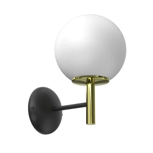 kinkiet Awinion black/gold 1xE27