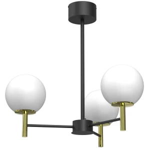 żyrandol Awinion black/gold 3xE27