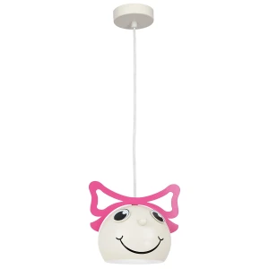 żyrandol Bambini girl pink bow 1xE27