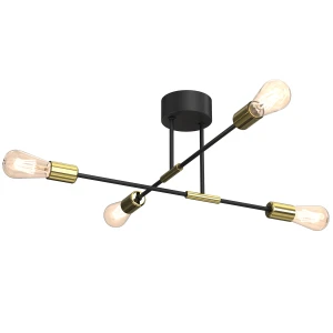 żyrandol Flame black/gold 4