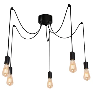żyrandol Spindel black 5