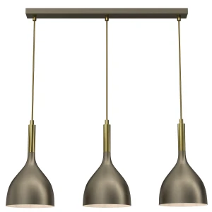 żyrandol line bar 600 mm Noak titanium gold/shiny gold 3xE27