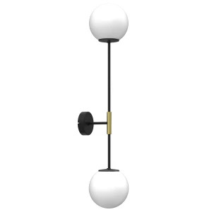kinkiet Glame black/gold 2xE27