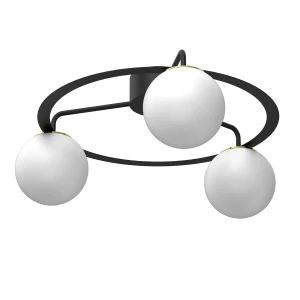 plafon Ballo black/gold 3xE27