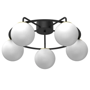plafon Ballo black/gold 5xE27