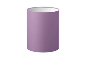Abażur jasno fioletowy walec o średnicy 15 cm