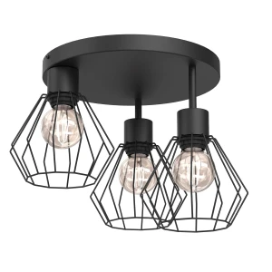 plafon Parkla basket black 3xE27