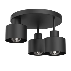 plafon Parkla klosz metal black 3xE27