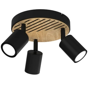 Spot Terra plate 200 black/wood/black swivel 3