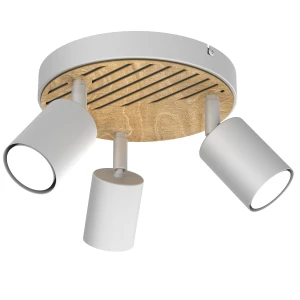 Spot Terra plate 200 white/wood/white swivel 3