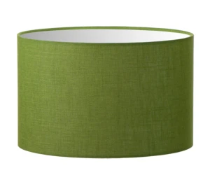 Abażur zielony len walec o średnicy 40 cm