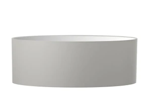 Abażur jasno szary walec o średnicy 60 cm