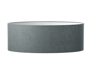 Abażur jasno szary len walec o średnicy 60 cm