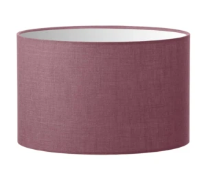 Abażur różowy len walec o średnicy 20 cm