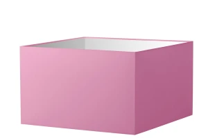 Abażur różowy kwadrat o średnicy 15 cm