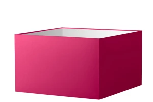 Abażur różowy kwadrat o średnicy 25 cm