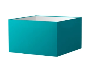 Abażur niebieski kwadrat o średnicy 25 cm