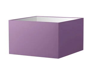 Abażur jasno fioletowy kwadrat o średnicy 40 cm