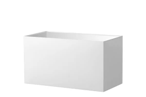 Abażur biały prostokąt o średnicy 40 cm