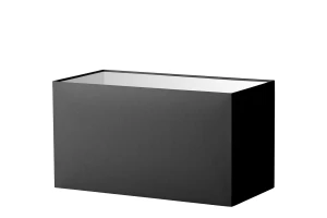 Abażur czarny prostokąt o średnicy 40 cm