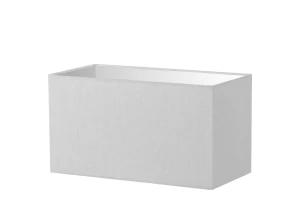 Abażur biały len prostokąt o średnicy 40 cm