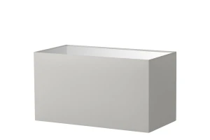 Abażur jasno szary prostokąt o średnicy 60 cm