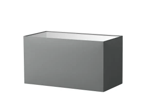 Abażur ciemno szary prostokąt o średnicy 60 cm
