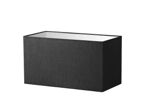 Abażur czarny len prostokąt o średnicy 60 cm