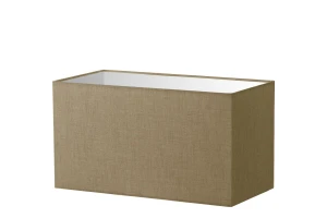 Abażur brązowy len prostokąt o średnicy 60 cm