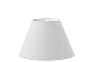 Abażur biały len stożek 'S' o średnicy 40 cm