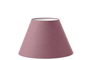 Abażur różowy len stożek 'S' o średnicy 40 cm