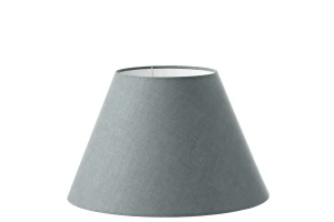 Abażur jasno szary len stożek 'S' o średnicy 40 cm
