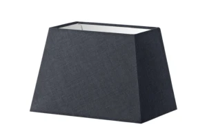 Abażur ciemno szary len trapez o średnicy 30 cm