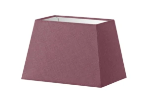 Abażur różowy len trapez o średnicy 30 cm