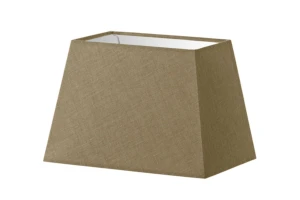 Abażur brązowy len trapez o średnicy 30 cm